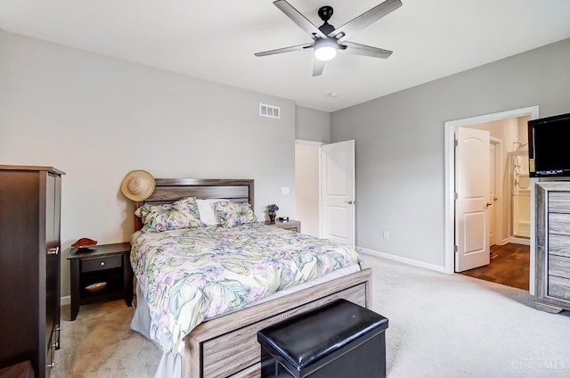 61 Goldfish Ln, Pierce Twp, OH 45102 - bedroom featuring carpet flooring, baseboards, and ceiling fan