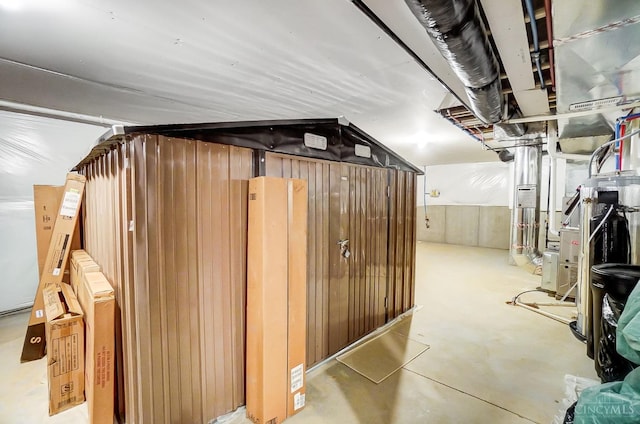 61 Goldfish Ln, Pierce Twp, OH 45102 - unfinished below grade area with wooden walls
