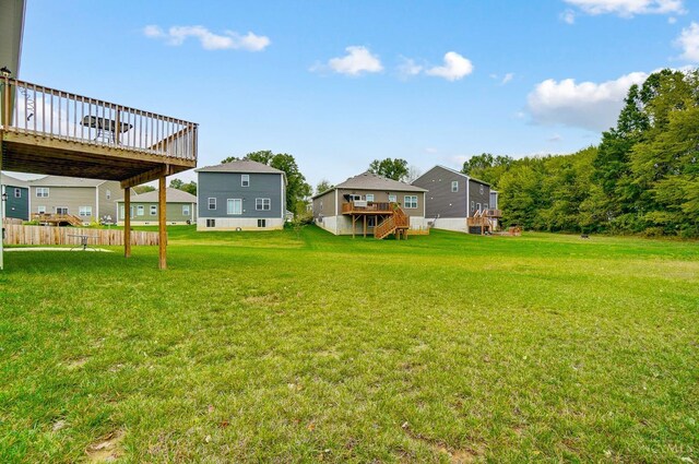 61 Goldfish Ln, Pierce Twp, OH 45102 - view of yard featuring a deck and stairway