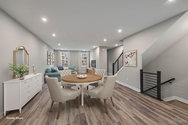 7230 Abington Way Unit 21805, West Chester, OH 45069 - dining room with wood finished floors and recessed lighting