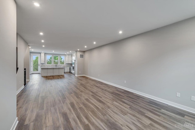 7230 Abington Way Unit 21805, West Chester, OH 45069 - unfurnished living room featuring recessed lighting and wood finished floors