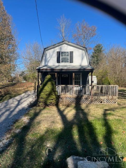 338 Wiltsee Ave, Miami Twp, OH 45140 - view of front facade with a gambrel roof and covered porch