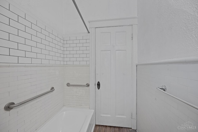 bathroom with wood finished floors