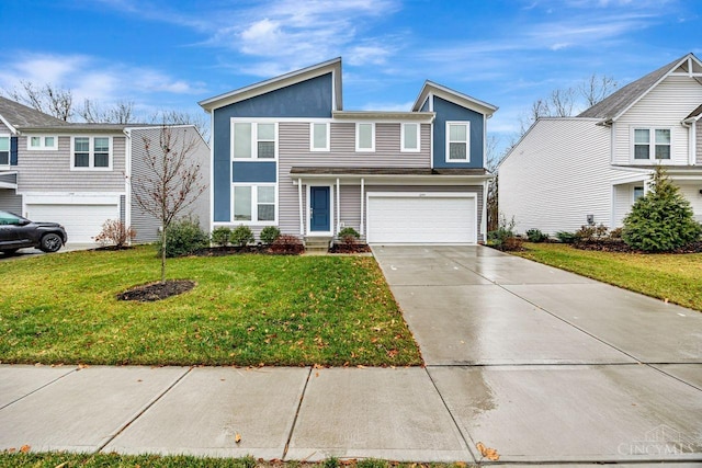 1295 Eagle Blvd, Hamilton Twp, OH 45039 - view of front of property featuring an attached garage, concrete driveway, and a front yard