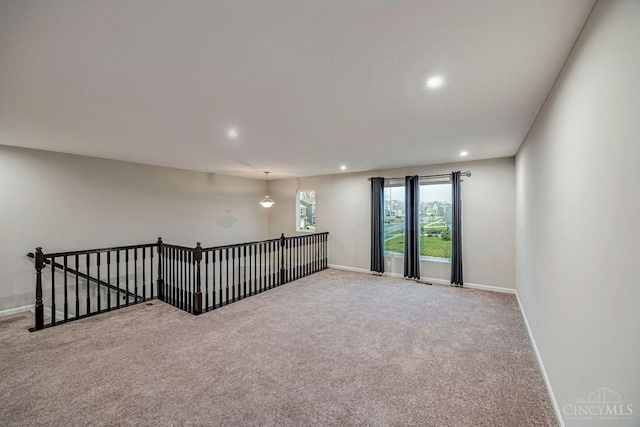 1295 Eagle Blvd, Hamilton Twp, OH 45039 - empty room featuring recessed lighting, carpet, and baseboards