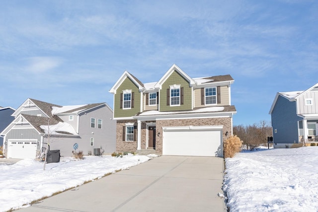 view of front of house featuring a garage