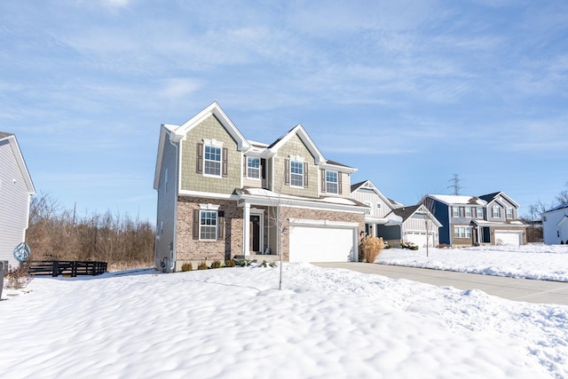 view of front of home featuring a garage