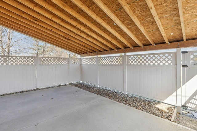 view of patio / terrace with a fenced backyard