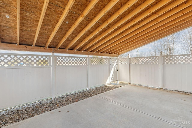 view of patio / terrace featuring a fenced backyard