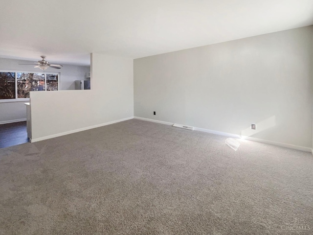 3044 Aries Ct, Colerain Twp, OH 45251 - unfurnished living room with carpet flooring and a ceiling fan