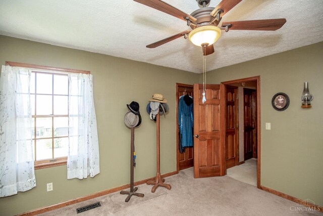 343 Whiteoak Dr, Wilmington, OH 45177 - bedroom with multiple windows, carpet flooring, baseboards, and a textured ceiling