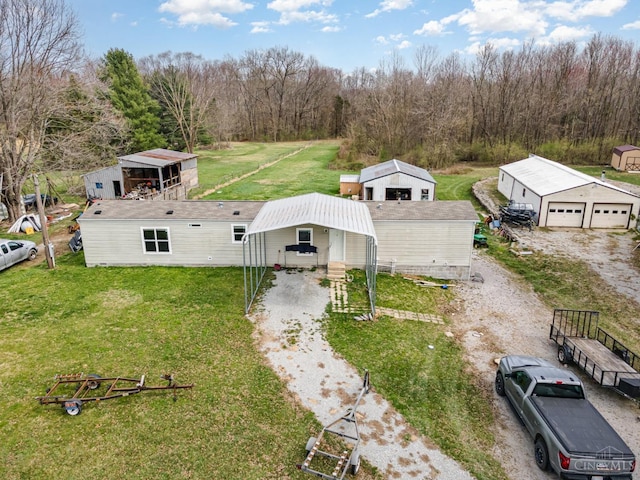 view from above of property