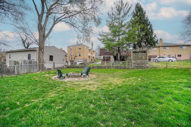 5826 Willow Oak Ln, Green Twp, OH 45239 - view of yard with an outdoor fire pit