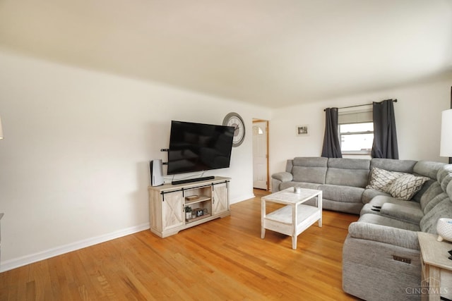 5826 Willow Oak Ln, Green Twp, OH 45239 - living area with light wood-type flooring and baseboards