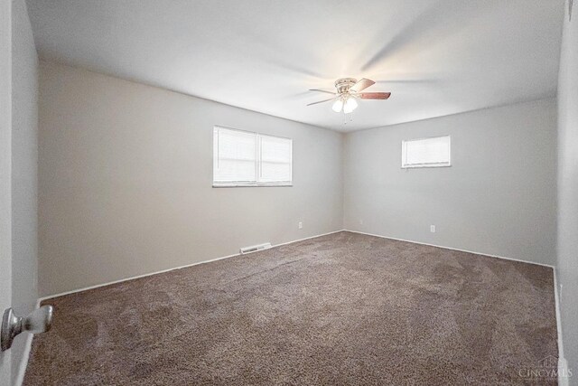 3236 Deborah Ln, Green Twp, OH 45239 - carpeted empty room with visible vents and a ceiling fan