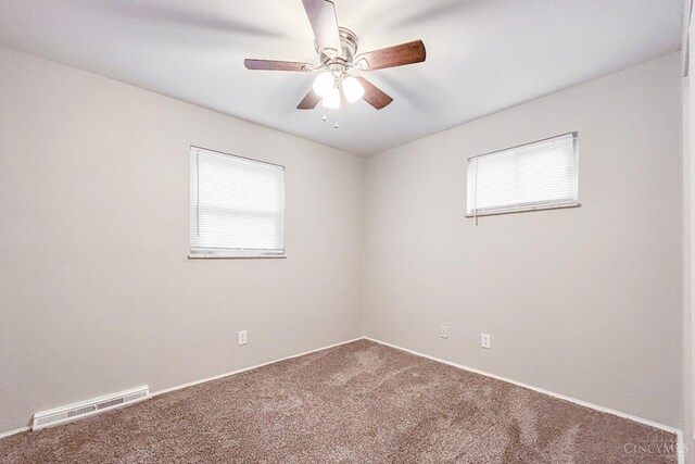 3236 Deborah Ln, Green Twp, OH 45239 - carpeted spare room featuring visible vents and a ceiling fan