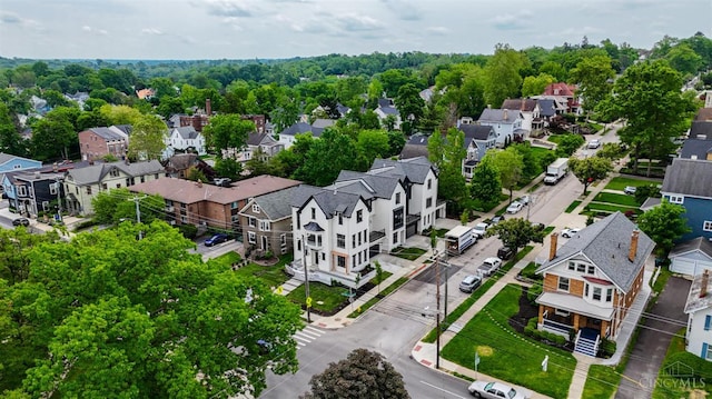 aerial perspective of suburban area