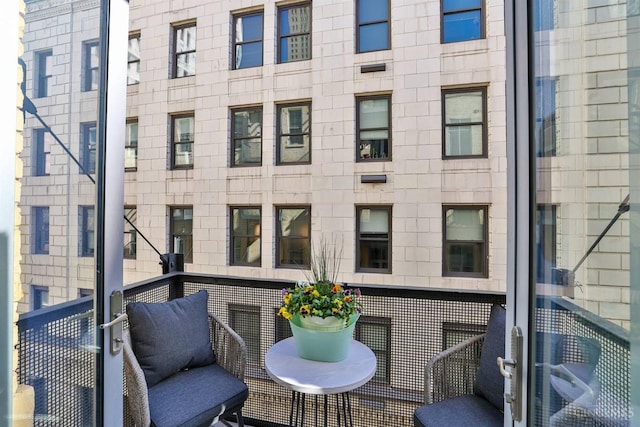 view of balcony