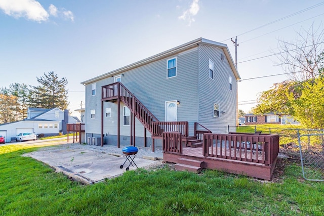 819 E Main St, West Union, OH 45693 - back of house with a patio and a deck