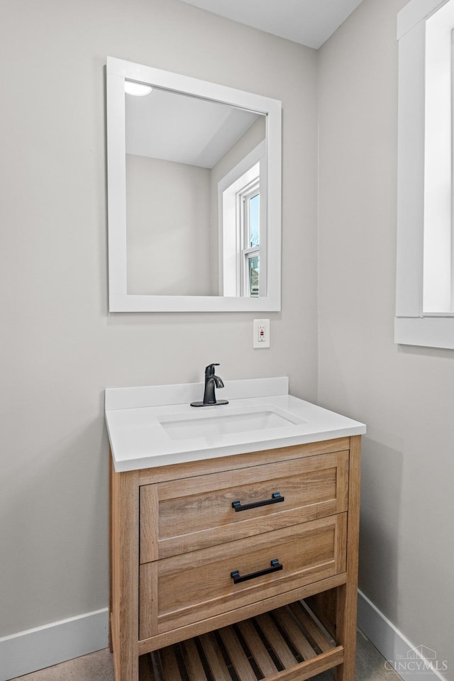 1318 Knowlton St, Cincinnati, OH 45223 - bathroom featuring vanity and baseboards