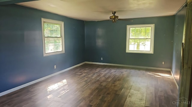 1847 Carnes Rd, Monroe Twp, OH 45157 - empty room featuring wood finished floors and a ceiling fan