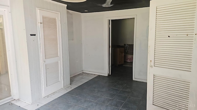 1847 Carnes Rd, Monroe Twp, OH 45157 - hallway featuring dark tile patterned floors