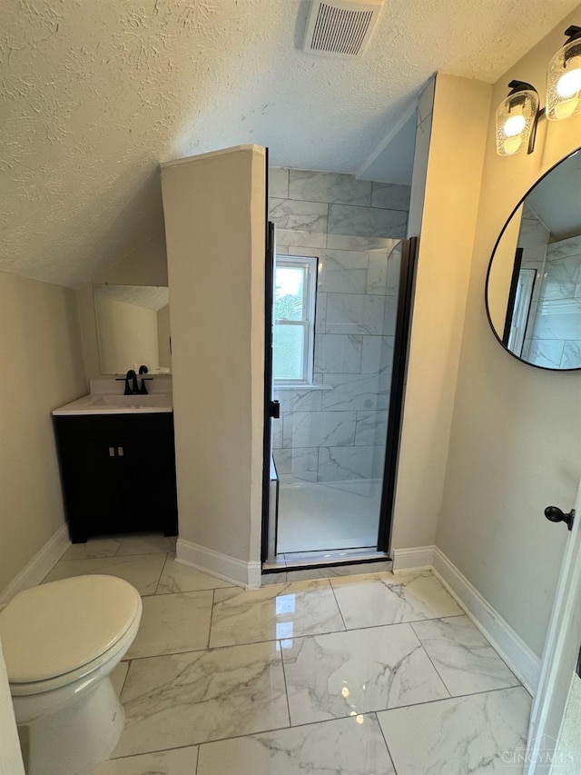bathroom with visible vents, marble finish floor, and baseboards