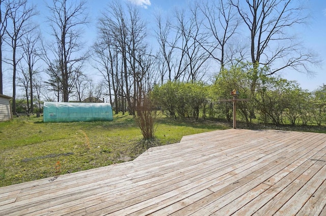 413 N Marshall Rd, Middletown, OH 45042 - wooden terrace with an exterior structure and an outdoor structure