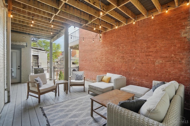 1308 Broadway St Unit 2, Cincinnati, OH 45202 - deck with outdoor lounge area