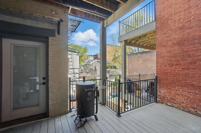 1308 Broadway St Unit 2, Cincinnati, OH 45202 - view of wooden terrace