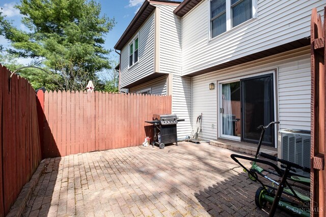 3690 Parfore Ct, Pierce Twp, OH 45245 - exterior space with a grill, fence, and cooling unit