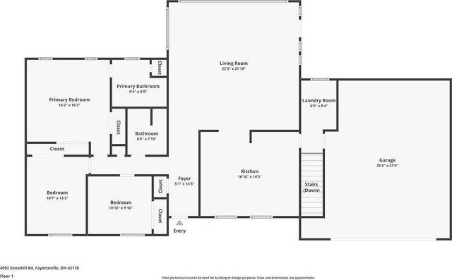 4092 Snowhill Rd, Perry Twp, OH 45118 - view of layout
