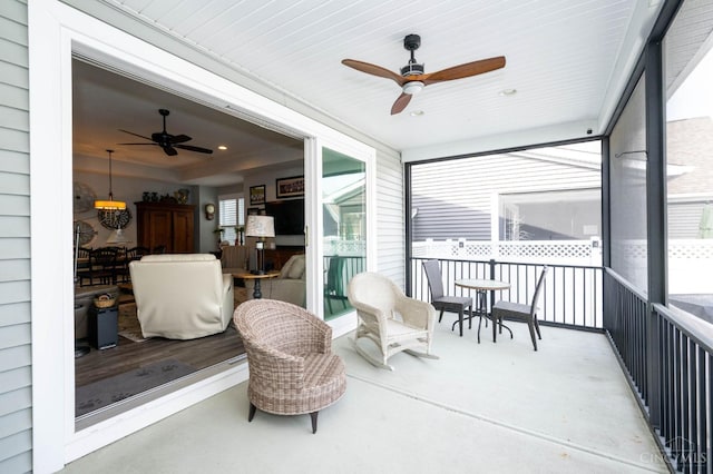 5038 Maiden Way, Liberty Twp, OH 45011 - sunroom / solarium with ceiling fan