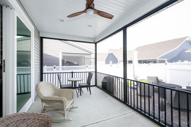 5038 Maiden Way, Liberty Twp, OH 45011 - sunroom / solarium with a ceiling fan