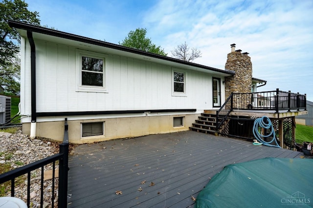 5172 Sheits Rd, Colerain Twp, OH 45251 - wooden terrace featuring stairway