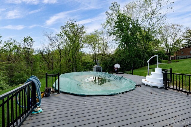 5172 Sheits Rd, Colerain Twp, OH 45251 - wooden deck featuring a yard