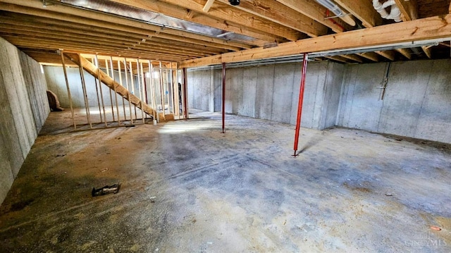 2021 Zuni Dr, Franklin Twp, OH 45171 - view of unfinished below grade area