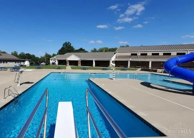 2021 Zuni Dr, Franklin Twp, OH 45171 - community pool with a water slide
