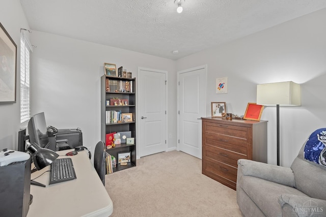 10522 Atterbury Dr, Crosby Twp, OH 45030 - carpeted office featuring a textured ceiling