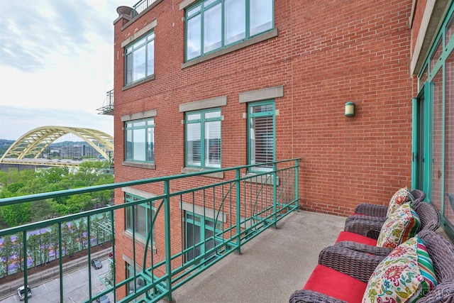 view of balcony