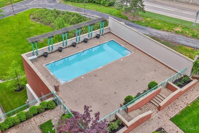 view of pool