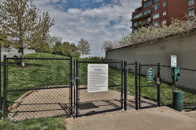 gate with central AC unit