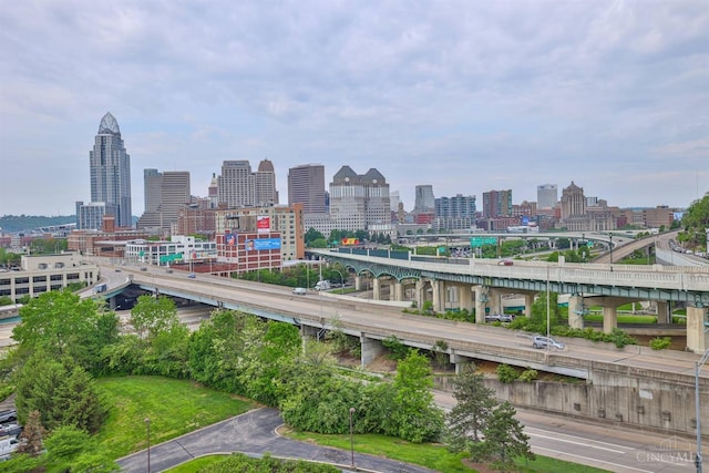 city view with a notable bridge