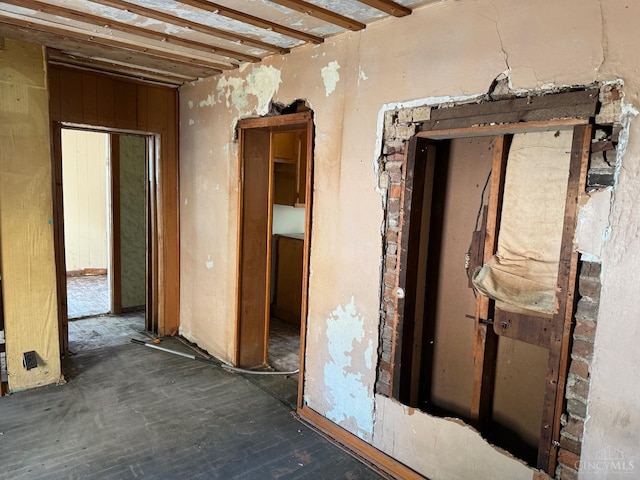 miscellaneous room featuring wood finished floors