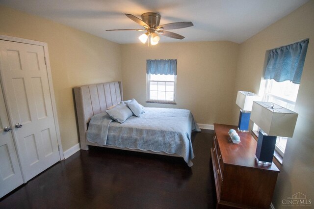 1103 Towanda Ter, Cincinnati, OH 45216 - bedroom with wood finished floors, baseboards, and ceiling fan