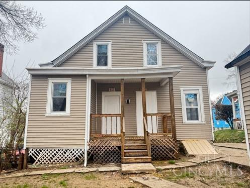1239 Sliker Ave, Cincinnati, OH 45205 - view of front of home with covered porch