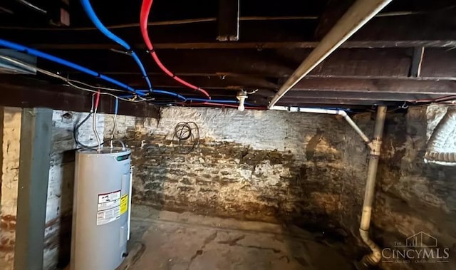 1239 Sliker Ave, Cincinnati, OH 45205 - unfinished below grade area with water heater