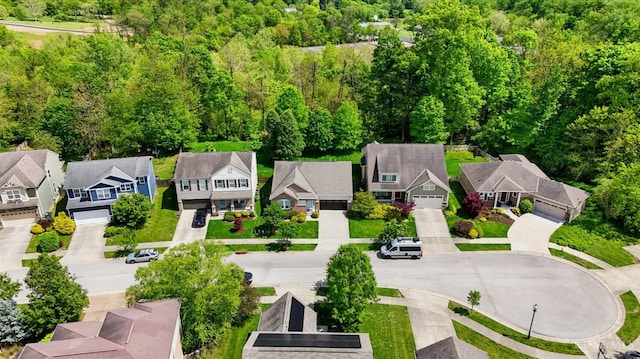 aerial perspective of suburban area
