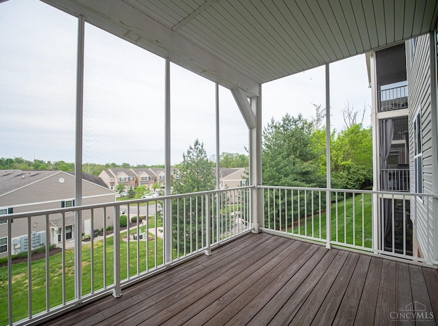 9413 Stoneybrooke, Springfield Twp, OH 45231 - deck featuring a residential view and a lawn