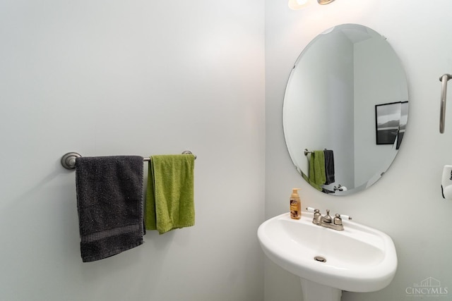 bathroom with a sink